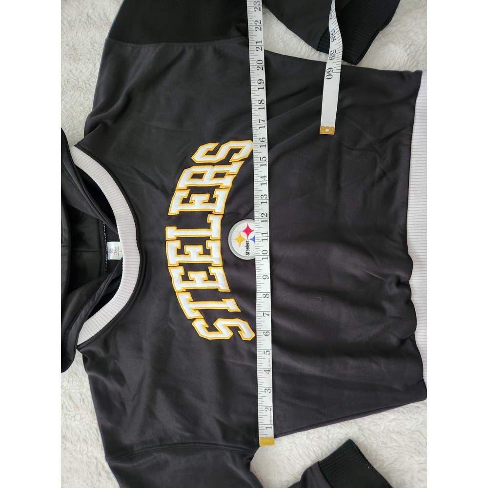 NFL Pittsburgh Steelers Hoodie Womens Large Black Gold Sleepwear Long Sleeve... - Picture 6 of 7